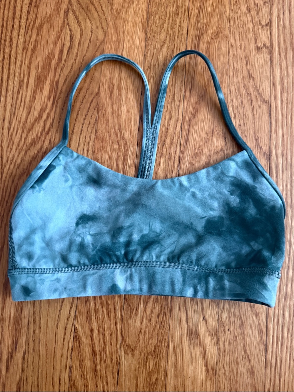 Lululemon athletic blue tie dye sports bra 4